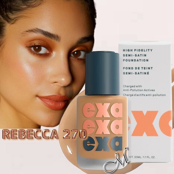 EXA High Fidelity Semi-Satin Foundation*~REBECCA 270 (Medium Beige) 33ml NIB - Picture 1 of 11
